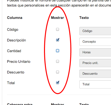 Zona para ocultar textos del documento