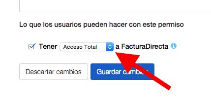 Tipo de acceso
