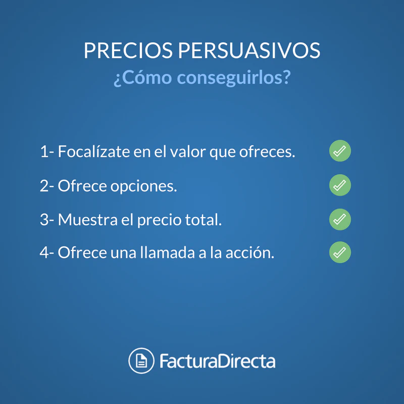 Claves de unos precios persuasivos