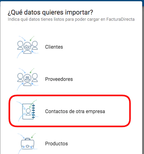 Traspasar contacto