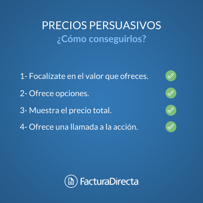 Claves de unos precios persuasivos