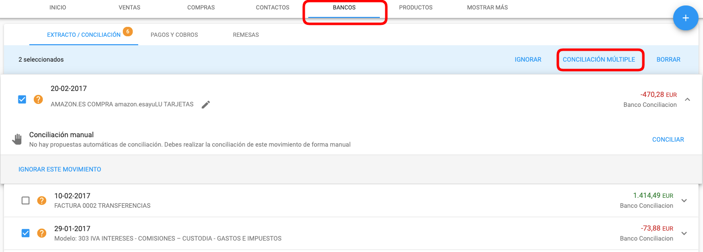 Conciliación múltiple