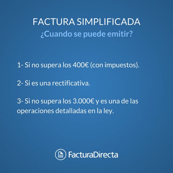 Factura simplificada