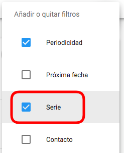 Filtro Serie