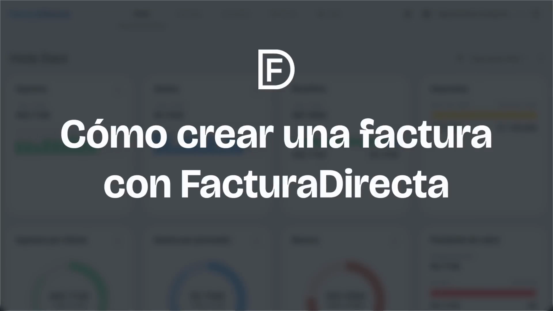 Principales opciones de facturación